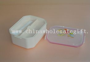 double layers octagon lunch box