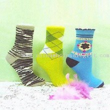 Farverige damer sokker images