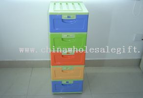 5 layers assemble cabinet with wheel