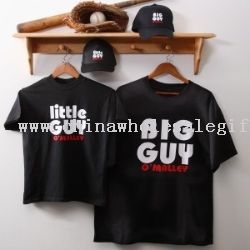 Personalized Gifts - Big Guy Adult Black T-Shirt