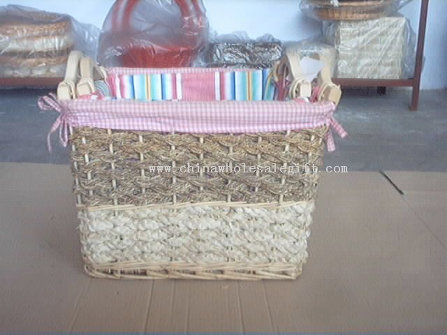Willow And Wood Basket