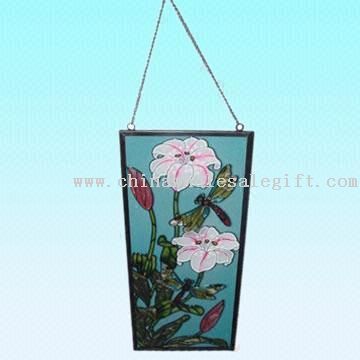Painted Glass Hanging Decoration