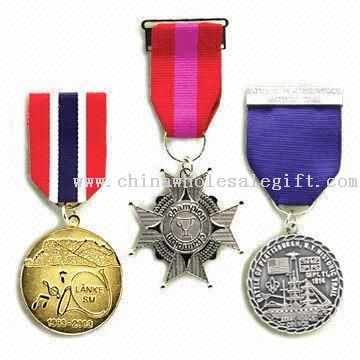 Medale z zasłony krótkie wstążka