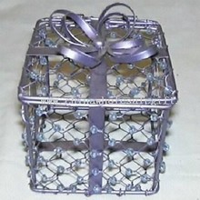 Metal Wire Gift Box in Blue images