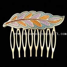 Copper Cloisonne/Hard Enamel Gold Hair Comb images