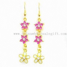 Lead-free Alloy boucle d'oreille avec Gold Plating images