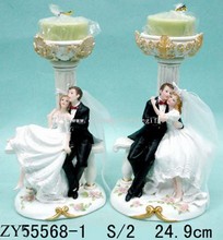 Polyresin Wedding Candle Holder images