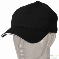 6 Panel Athletic Mesh Cap / Black