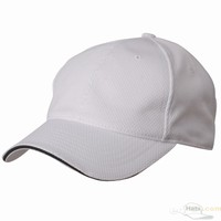 6 panel atletik Mesh topi / White