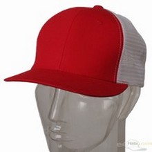 Cotton Mesh Cap / Red White images