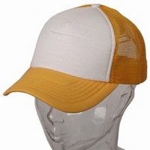 Kapas Trucker topi / emas putih images