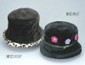 Artificial fur winter hat with flowers small picture