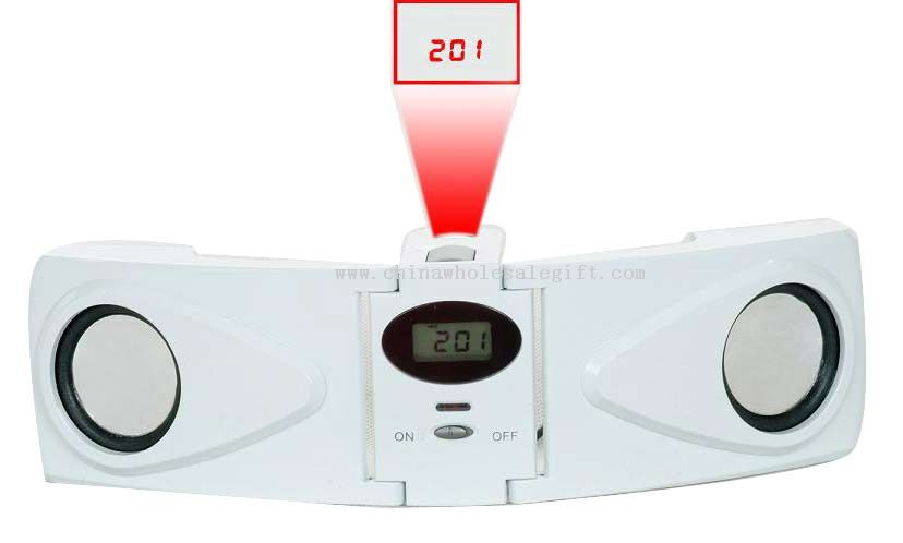 LCD projekční hodiny s MP3 zesilovače