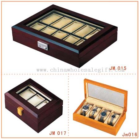 Wooden watch boxes