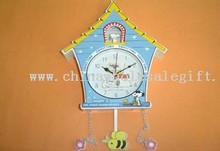 wall clock with music images