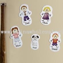 Familie Character Magnet images