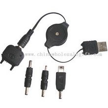 Rétractable USB Chargeur pour téléphone portable batterie images