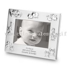 Elegante Silber-Bilderrahmen für Baby-Fotos images