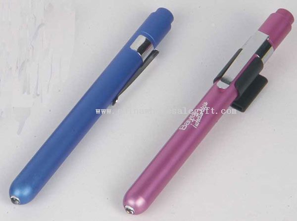 Aluminiowy długopis światło