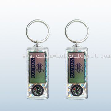 Solar Keychain W/ compass