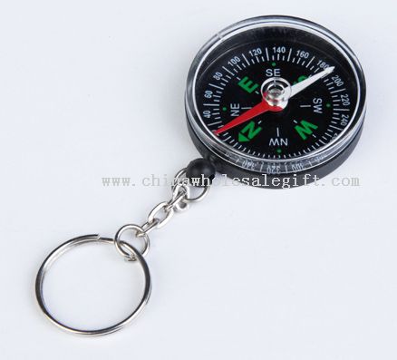 keychain with compass