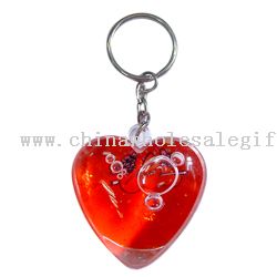 Two heart keychain