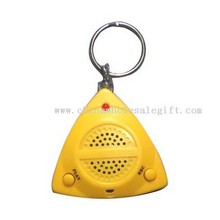 Compact Design Keychain with LED Light and Recorder images