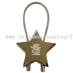 Gwiazda kształt Metal keychain