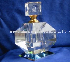botella de perfume de cristal