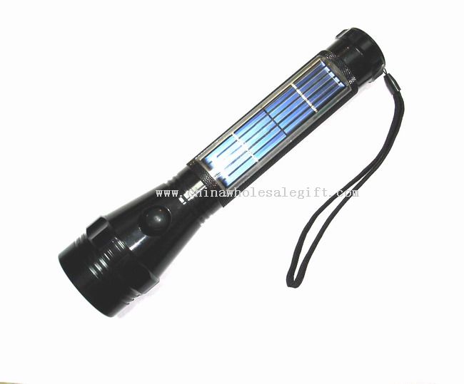 Ultra bright solar 1W LED flashlight