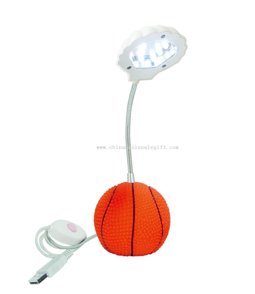 lâmpada de LED USB basquete