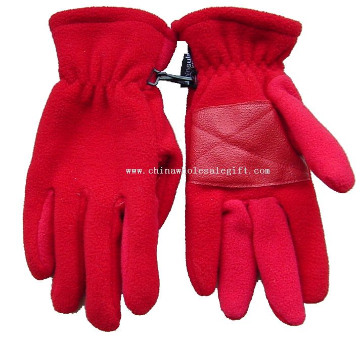 Polar fleece gloves