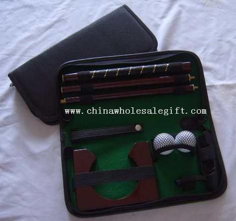 PU tas atau kulit tas Kantor Eksekutif Golf Putter Set