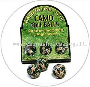 Camouflage golf balls