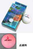 Visi ball - flashing golf ball images