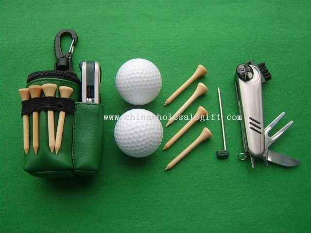 Golf alat Set hadiah dengan ritsleting Golf Club