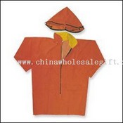 190T 210D Nylon/pvc Raincoats with detachable hood images