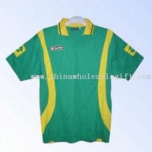 Jersey Made of Polyester in Green and Yellow images