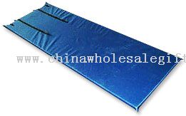 Nylon self-inflating mattress.