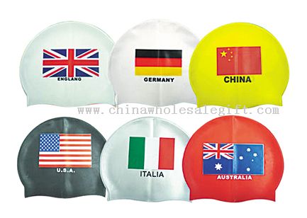Bandiera nazionale adulti Silicone Swim Cap