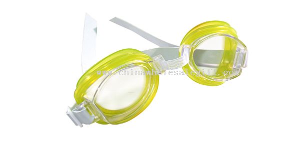 Swimming Goggles - Crystal Clear Yellow Frame