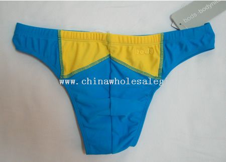 Bods celana renang Jepang-potong biru/kuning 34-35