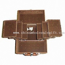 Brown PVC del caso cosmético images