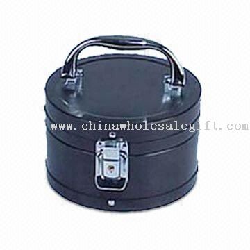 Oval Shape Aluminum Cosmetic Case