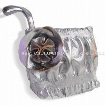 Silver PU Cosmetic Bag