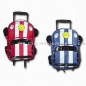 Cute Car Shape Childrens School Trolley Bag images
