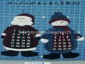 hanging santa &snowman 2/s small picture