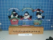 hanging wooden bird house snowman head3/s images