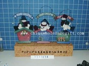 hanging wooden bird house snowman head3/s images