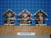 santa,snowman ,deer wooden bird house 3/s images